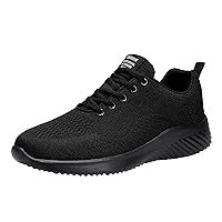 Mens Air Running Shoes Lightweight Sneakers Mens Air Running Shoes Lightweight Sneakers Fashion Men Mesh Mountaineering Casual Sport Shoes Lace Up Solid Color