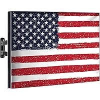 Outdoor TV Cover 65 Inch Waterproof and Weatherproof TV Covers | Outdoor TV Enclosure | Smart Shield TV Screen Protector for Outside TV | Cover for Moving | TV Display Protectors – US Flag