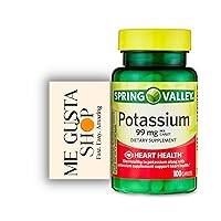 Spring Valley Potassium Caplets Dietary Supplement, 99 mg, 100 Count (Pack of 01) Total 100 + Me Gustas Sticker