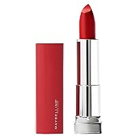 Maybelline Color Sensational Made for All Lipstick, Crisp Lip Color & Hydrating Formula, Red For Me, Red, 1 Count