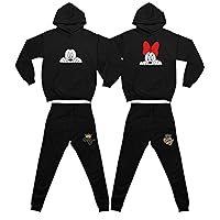 Mickey Minnie Matching Sweatsuits - King Queen Matching Tracksuits - His and Hers Matching Tracksuits, Full Set