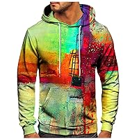 Streetwear Hoodies Oversized 3D Novelty Hoodies Pullover Sweatshirt For Men Colorful Tie Dye Hoodie With Pocket