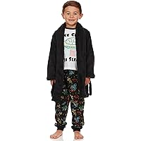Boys & Toddler Long Sleeve Top, Pajama and Robe Set, 3-Piece, Sizes 2-12Yrs