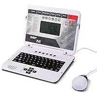 Kids Laptop - 80 Learning Modes to Learn Alphabet, Words, Mathematics, Play Games and Music - Laptop for Kids Ages 5+