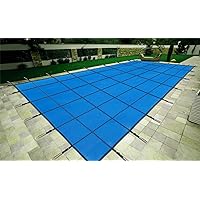 Pool Cover, Pool Leaf Net Cover for Rectangular/Kidney Shaped/Square Inground Swimming Pool, Winter Mesh Pool Tarps with Springs & Tool, Solar Elastic Inground Pools Blankets, Easy to Install (Size :