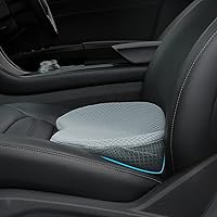Car Seat Cushion - Memory Foam Car Seat Pad - Sciatica & Lower Back Pain Relief - Car Seat Cushions for Driving - Road Trip Essentials for Drivers(Gray)