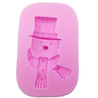 Snowman Candy Fondant Chocolate Mold for Cake Decoration, Cupcake Decorate, Polymer Clay, Crafting