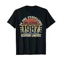 34th Birthday Men's Vintage 1987 Made in 1987 T-Shirt