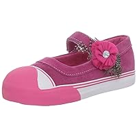 Avril MJ Feathered Floral Mary Jane Sneaker (Infant/Toddler/Little Kid)