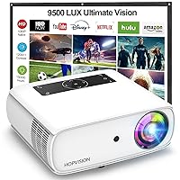 Native 1080P Projector Full HD, 15000Lux Movie Projector with 150000 Hours LED Lamp Life, Support 4K 350
