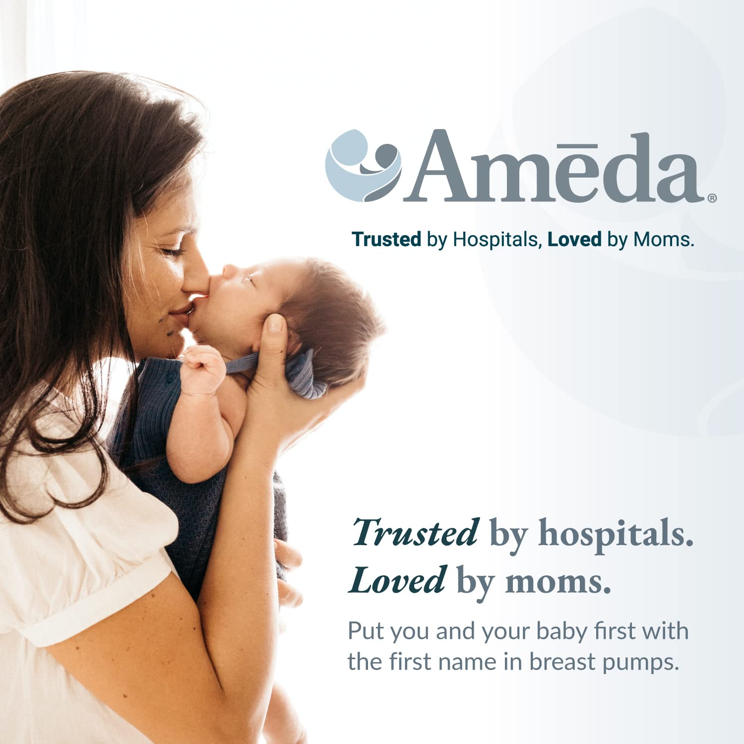 Ameda ComfortGel Nipple Gel Soothing Nursing Pads, Breast Pads Nipple Therapy, Breastfeeding Supplies, Reusable Cooling Relief HydroGel Pads, 1 Pair (2 Count)