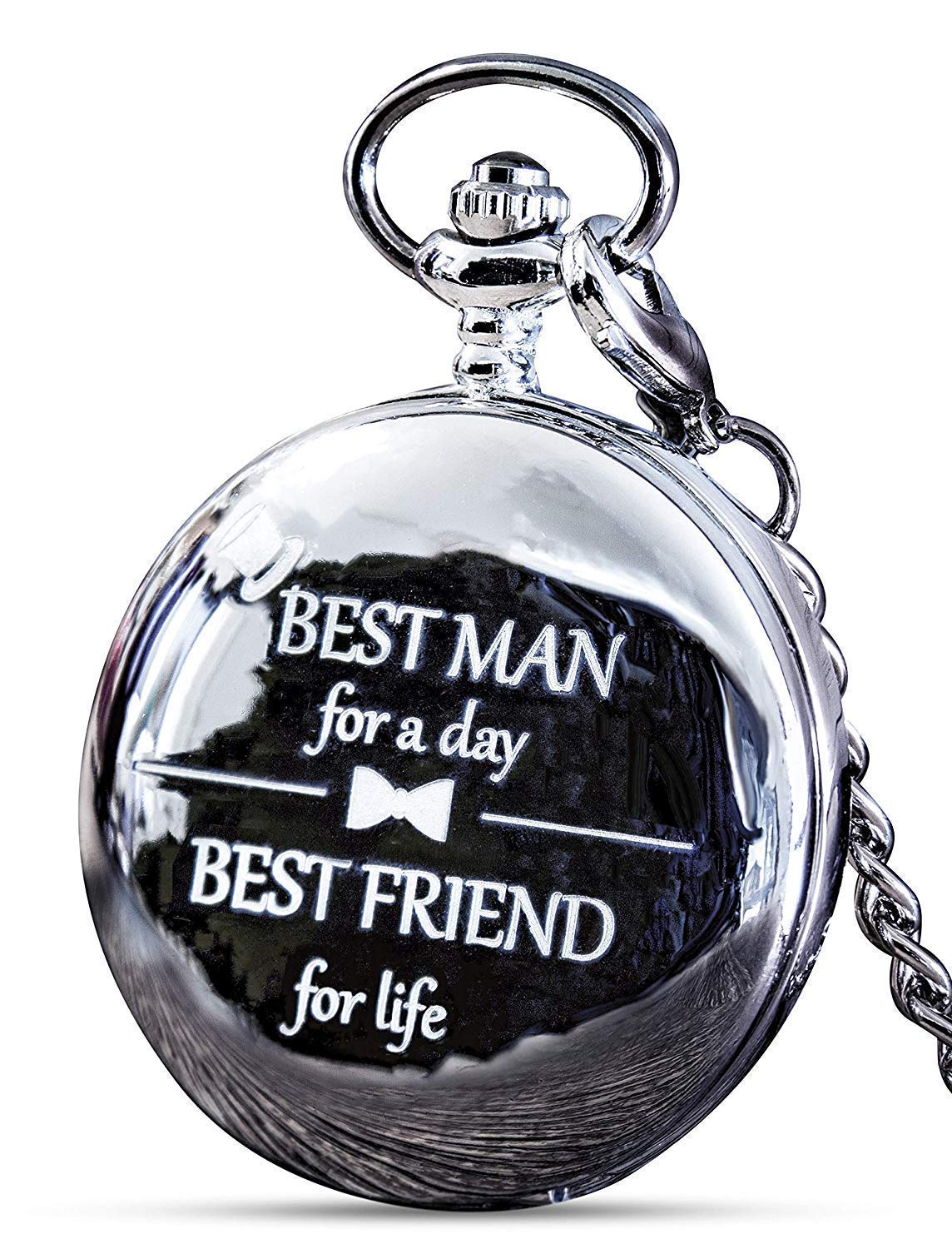 FJ FREDERICK JAMES Best Man Gifts for Wedding I Best Man Proposal Gift -Best Man for a Day Pocket Watch I Best Man Gift I Will You Be My Best Man Gifts