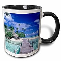 3dRose Dock walkway, Tahiti, Bora Bora, French Polynesia - OC13 BBA0070 - Bill... - Mugs (mug_84980_9)