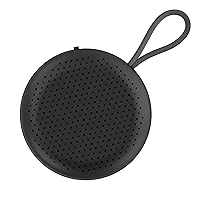 FLUX Wireless Mini Speaker with a Small Aesthetic Portable Travel Design Best for Listening to Music, Watching Movies, Shows Compatible with Apple iPhone, Samsung, LG, Google, Smart TV (Black)