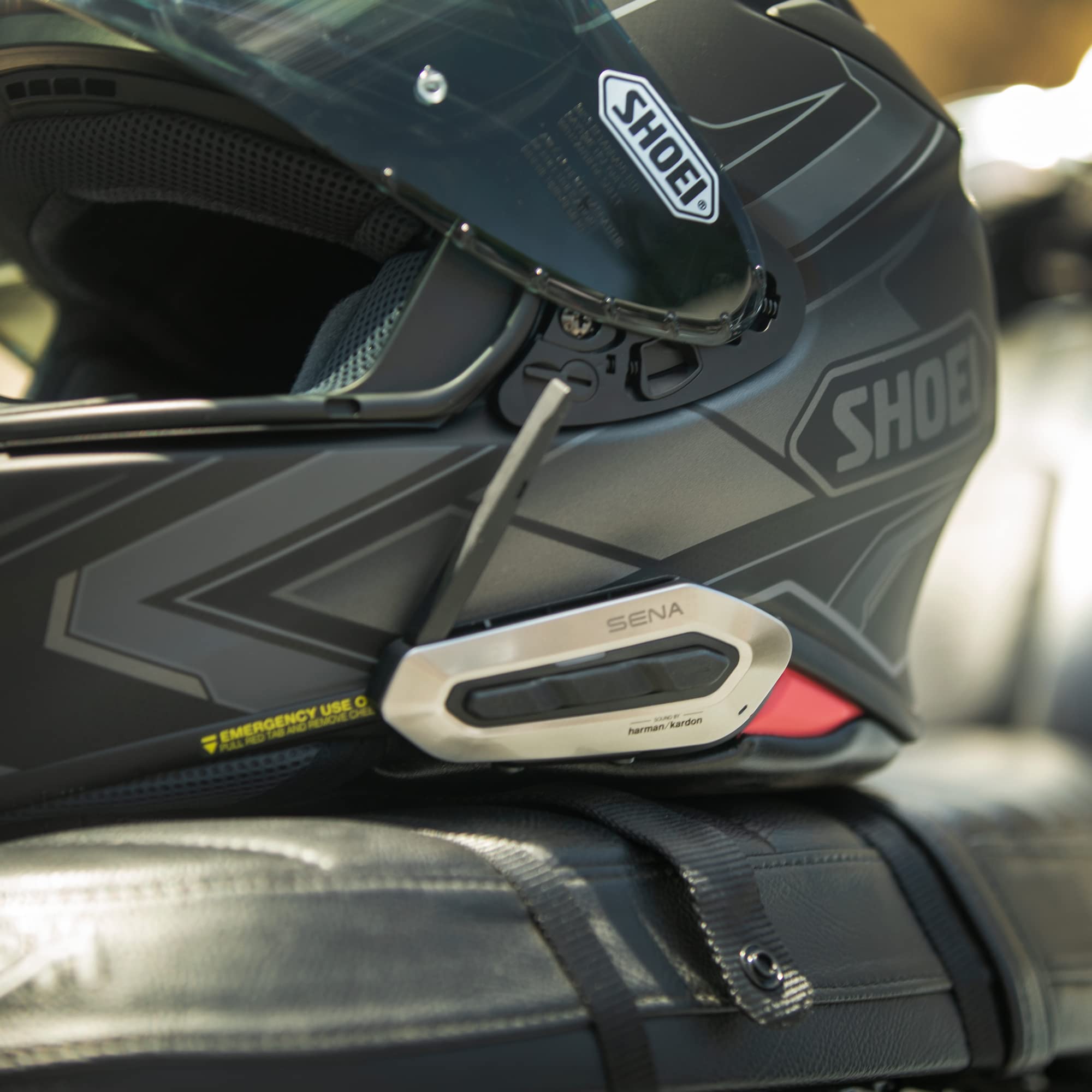 Sena Adult Srl Ext Mesh Bluetooth Communication System for SHOEI Helmets, Black, One Size US