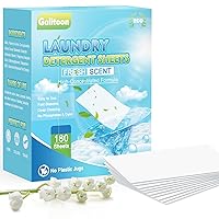 Laundry Detergent Sheets 180 Loads, Hypoallergenic Compact Laundry Detergent, Stain Fighting Laundry Soap Sheets for HE Machine & Hand Wash Home Dorm Travel Fresh Scent Eco-Friendly Laundry Sheets
