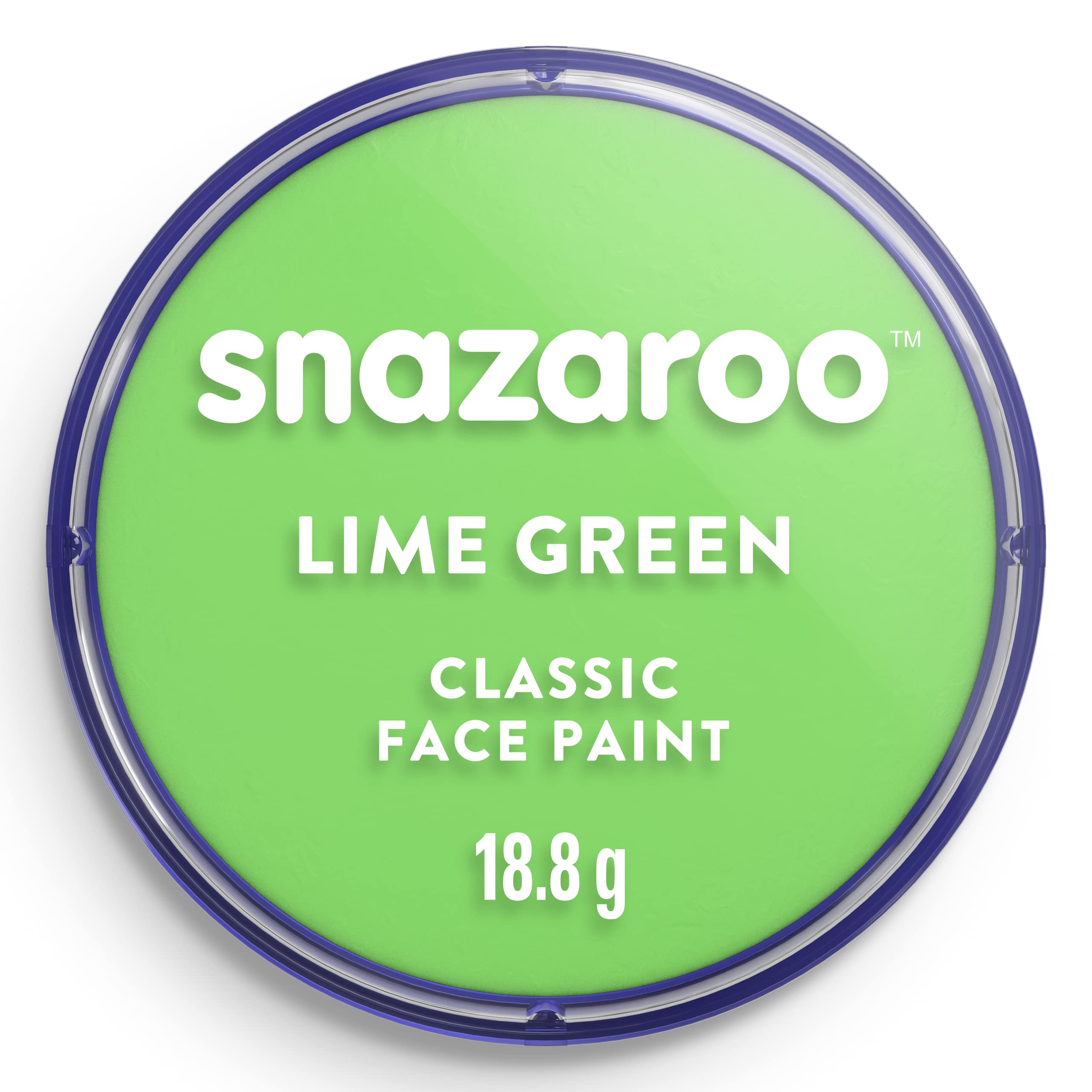 Snazaroo Classic Face and Body Paint, 18.8g (0.66-oz) Pot, Lime Green