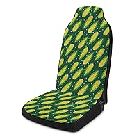 Corncobs with Yellow Corns Car Seat Covers Comfortable Car Seat Protector Interior for Fit Most Automotive 1PCS