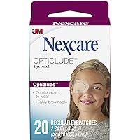 Nexcare Opticlude Orthoptic Eye Patches Regular 20 Each (Pack of 10)