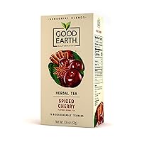 Good Earth Sensorial Blend All Natural Spiced Cherry Herbal Tea, 15 Count (Pack of 5)