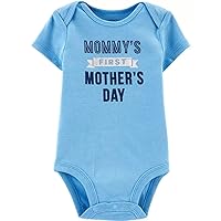 Carter's Baby Boys' First Mother's Day Collectible Bodysuit (3 Months) Blue