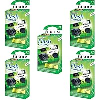 QuickSnap Flash 400 One Time Use 35mm Camera with Flash, 27 Exposures, 5-Pack