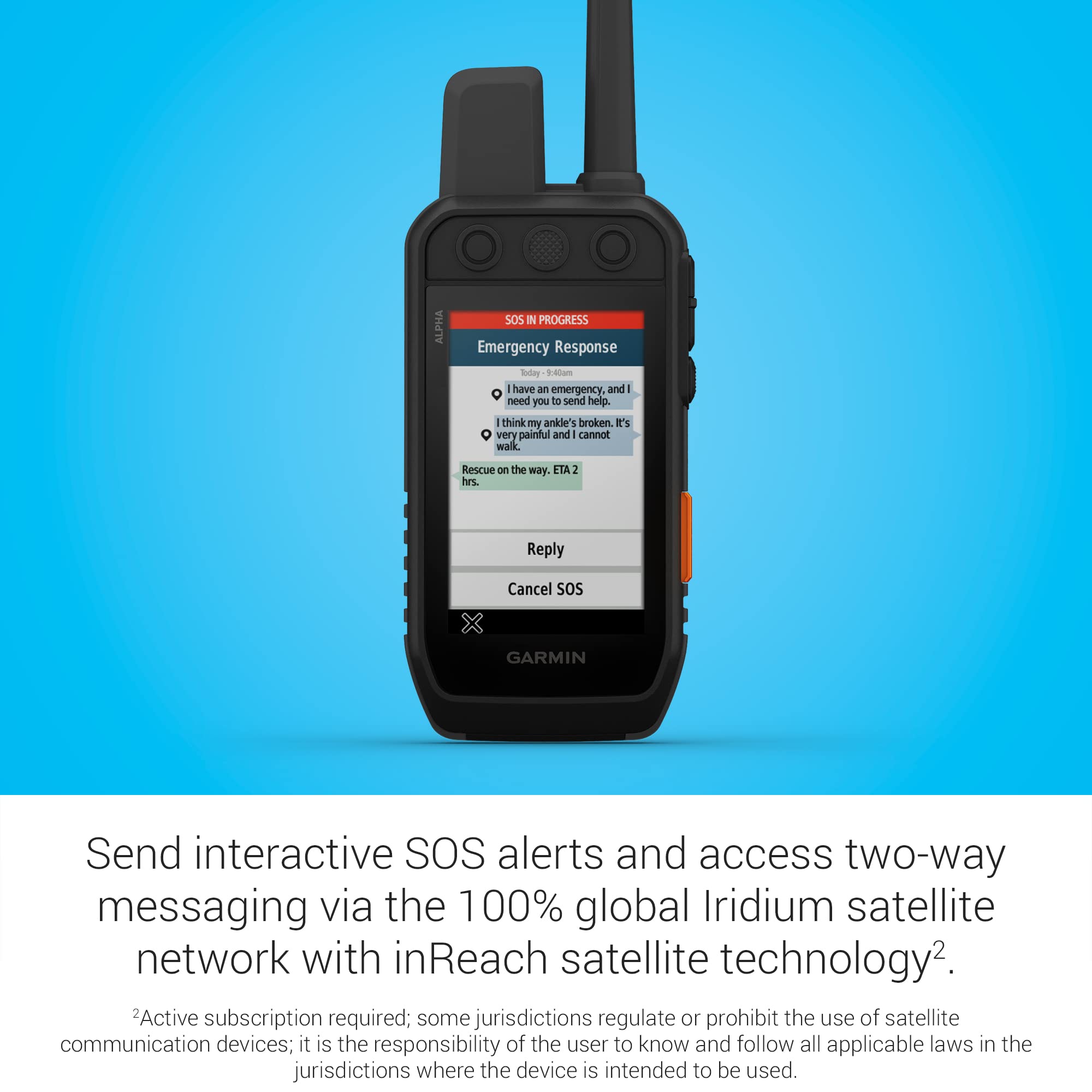 Garmin Alpha 300i Handheld, Advanced Tracking and Training Handheld with inReach® Technology