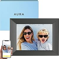 Aura Mason WiFi Digital Picture Frame | The Best Digital Frame for Gifting | Send Photos from Your Phone | Quick, Easy Setup in Aura App | Free Unlimited Storage | Graphite