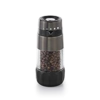 OXO Good Grips Accent Mess Free Pepper Grinder, Black Stainless Steel,Gunmetal,One Size