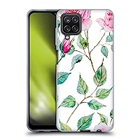 Head Case Designs Officially Licensed Haroulita Thorns Flower Mix Soft Gel Case Compatible with Samsung Galaxy A12 (2020)