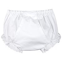 I.C. Collections Little Girls White Double Seat Panty