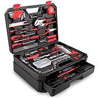 KingTool 325 Piece Home Repair Tool Kit, General Home/Auto Repair Tool Set, Toolbox Storage Case with Drawer, General Household Tool Kit - Perfect for Homeowner, Diyer, Handyman