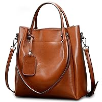 NA Leather Shoulder Messenger Bag Ladies Handbag Oil Wax Cowhide Casual Women's Bag