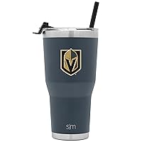 Simple Modern Officially Licensed NHL Tumbler with Flip Lid and Straw Insulated Stainless Steel Cup | Cruiser Collection | 30oz