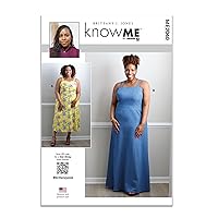Know Me Women's Strappy Dress Sewing Pattern Kit, Design Code ME2040, Sizes 20W-22W-24W-26W-28W