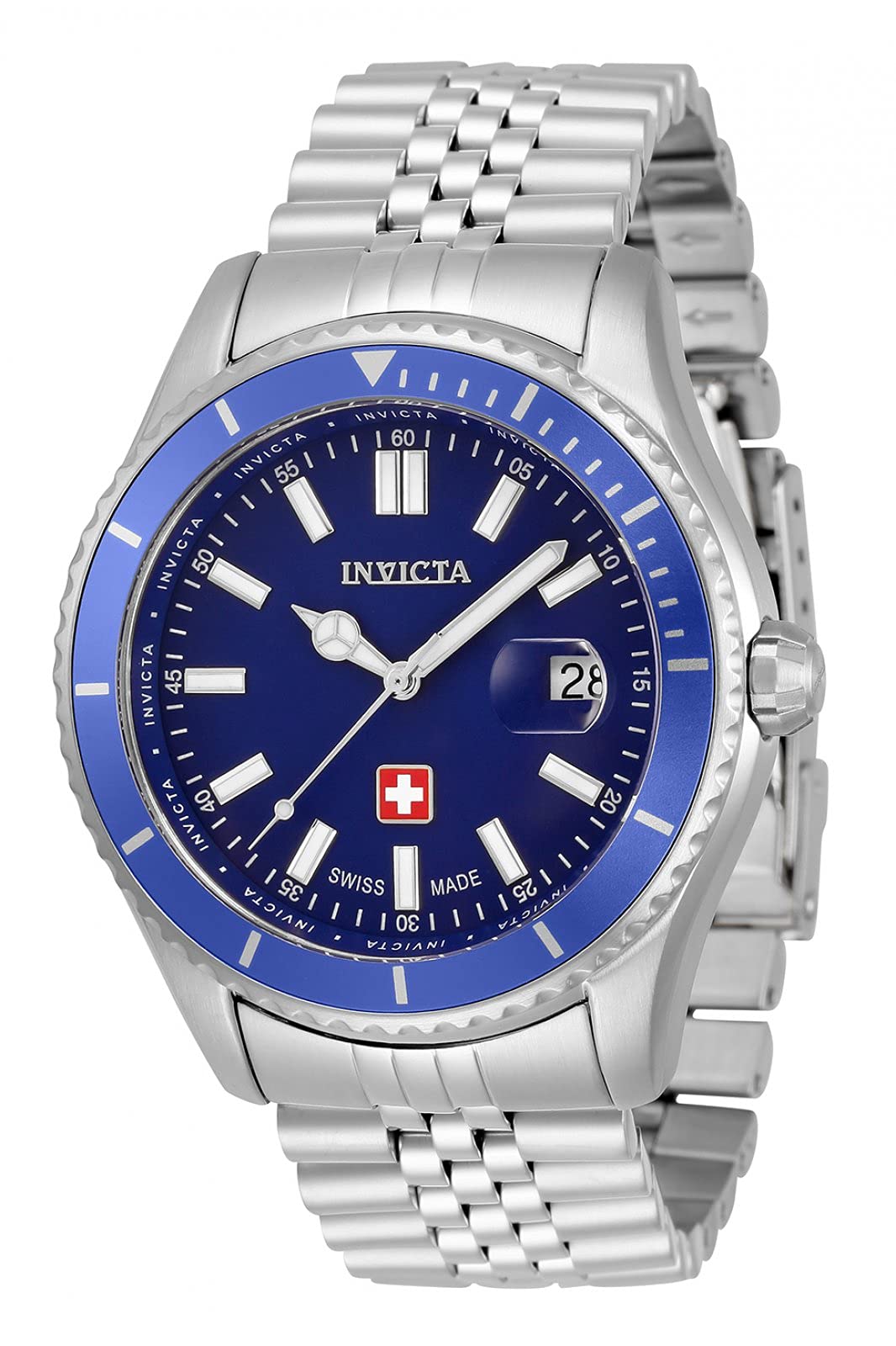 Invicta Men's 33430 Pro Diver Quartz 3 Hand Blue Dial Watch