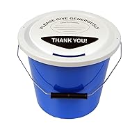 ELC Charity Money Collection Bucket 5 litres - Light Blue