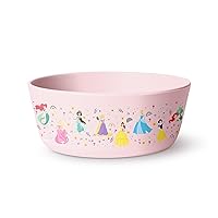 Simple Modern Disney Silicone Bowl for Baby, Toddler | Feeding Supplies Baby Food Bowls Dinnerware Dishes for Kids | Microwave Safe | Bennett Collection | Princess Rainbows