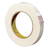 Scotch Filament Tape 897 Clear, 18 mm x 55 m, Conveniently Packaged (Pack of 12)