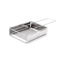 GSI Outdoors Glacier Stainless Steel Toaster | Collapsible, Hand-Held Toaster for Camping and Backpacking