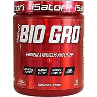 iSatori BIO-GRO Protein Synthesis Amplifier, for Muscle Recovery & Growth, Enhanced Stimulant Free Pre-Workout & Colostrum Supplement with Bio-Active Peptides- Unflavored (120 Servings)