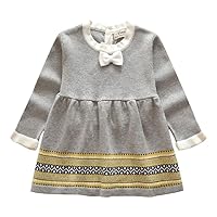 Star Same Princess Sweater Dress,Baby-Girls' Knitted Dress.