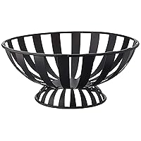 Spectrum Diversified Stripe Fruit Bowl, 1 EA, Black