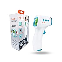 Baby Non-Contact Forehead Digital Thermometer with Object Temperature Mode - Touchless with High Fever Indicator - No Touch Thermometer for Baby, Kids, & Adults - Intrusive Free Readings