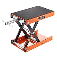 VEVOR Motorcycle Lift, 1100 LBS Motorcycle Scissor Lift Jack with Wide Deck & Safety Pin, 3.7