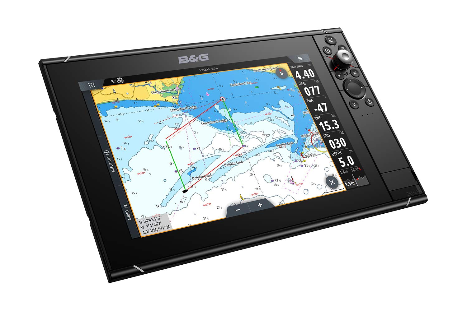 B&G Zeus3S 12-12-inch Sailing Chartplotter with C-MAP US Cartography