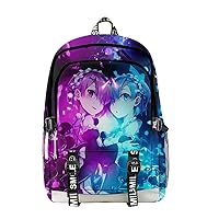 Anime Re:Zero: Starting Life in Another World Backpack Rem Laptop School Bag Bookbag 1