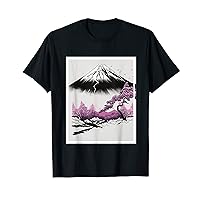 Traditional Japan Cherry Blossoms Japanese Flowers Mountains T-Shirt