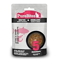 PureBites Tuna & Shrimp Broths for Cats, only 5 Ingredients, case of 18