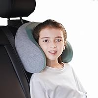 Car Headrest Pillow for Kids, Adjustable Car Seat Head Support [Between 4 to 13 Years Old], Memory Foam Road Pal Headrest, Soft Car headrest Head Neck Support for Travel Sleeping